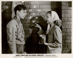 Frankie Thomas and Bonita Granville in the motion picture Nancy Drew and the Hidden Staircase