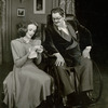 Unidentified actor and Alexander Woollcott in the traveling stage production The Man Who Came To Dinner