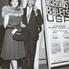 Kitty Carlisle and Moss Hart outside theatre for Jerome Robbins' Ballets USA, 1961.