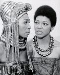 Josephine Premice and Olivia Cole in the stage production Electra, Shakespeare Festival, Mobile Theater, 1969.