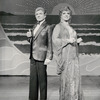 Gene Barry and George Hearn in the stage production La Cage aux Folles