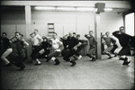 Bob Fosse (center front) rehearsing with dancers for Pleasures and Palaces
