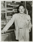 Publicity photo of Tennessee Williams to promote Cat on a Hot Tin Roof.