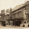Exterior view of the Bijou Theatre on 45th St. and its marquee promoting the stage production His Honor Abe Potash.