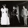 Audrey Hepburn, Cathleen Nesbitt and Michael Evans in the stage production Gigi.