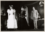 Audrey Hepburn, Cathleen Nesbitt and Michael Evans in the stage production Gigi.