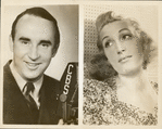 Portraits of Walter O'Keefe and Kay Thompson. December 30, 1938.