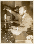 William Spier directing the radio program, March of Time