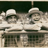 Publicity photograph of Ford Frick and Joe E. Brown at a baseball game