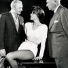 Jack Cassidy, Tina Louise and George Abbott during rehearsals for the stage production Fade Out - Fade In.