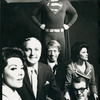 Patricia Marand, Jack Cassidy, Bob Holiday in Superman costume, Linda Lavin and two unidentified actors.