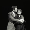 Barry Nelson and Dorothy Loudon in the stage production The Fig Leaves Are Falling.