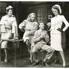 Edith Meiser, Vivian Vance, Danny Kaye and Eve Arden in a scene from the stage production Let's Face It!