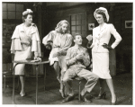 Edith Meiser, Vivian Vance, Danny Kaye and Eve Arden in a scene from the stage production Let's Face It!