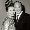 Shirley Jones and Jack Cassidy at opening night party for It's a Bird...It's a Plane... It's Superman