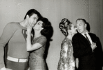 Bob Holiday, Patricia Marand, Shirley Jones, and Jack Cassidy at opening party for It's a Bird...It's a Plane...It's Superman..
