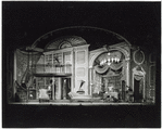 Professor Higgins' library (set design by Oliver Smith)