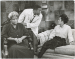 Claudia McNeil, Sidney Poitier and Diana Sands in the stage production A Raisin in the Sun.