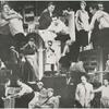 Collage of programme photographs of Anthony Franciosa, Ben Gazzara, Shelley Winters, Frank Silvera and others in scenes from the stage production A Hatful of Rain.