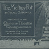 Cover of a program for the stage production The Melting Pot