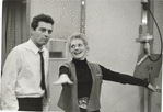 Sydney Chaplin, Judy Holliday rehearsing "Bells Are Ringing."