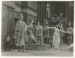 Theda Bara (right) and cast members in the motion picture Cleopatra.