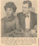 Photo of Josephine Premice and Timothy Fales from the New York Mirror