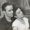 Marlon Brando and Ann Shepherd in the stage production of Truckline Cafe.