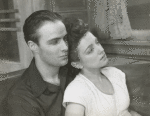 Marlon Brando and Ann Shepherd in the stage production of Truckline Cafe.