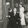 Peter Fernandez, Eric Roberts, Paul Lukas (seated) and Anne Blyth in the stage production Watch on the Rhine