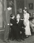 Peter Fernandez, Eric Roberts, Paul Lukas (seated) and Anne Blyth in the stage production Watch on the Rhine