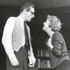Arthur Hill and Uta Hagen in the stage production Who's Afraid of Virginia Woolf?