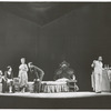 Barbara Bel Geddes, Mildred Dunnock, Madeleine Sherwood, Pat Hingle, and Ben Gazzara in the stage production Cat on a Hot Tin Roof
