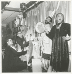 Robert Dahdah, Ron Link, Charles Stanley, and Candace Scott performing "All Day for a Dollar or: Crumpled Christmas show" by H.M. Koutoukas at Caffe Cino