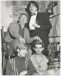 Caffe Cino. Warren Finnerty, H.M. Koutoukas, Johnny Dodd, and Charles Stanley.