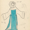 Costume sketch of nun's outfit for the Neighborhood Playhouse stage production of Guibor.