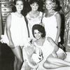 Publicity photograph from the motion picture Pajama Party with (clockwise from center) Annette Funicello (on bed), Susan Hart, Donna Loren, and Cheryl Sweeten.