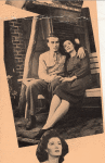 Montgomery Clift and Flora Campbell in the stage production Foxhole in the parlor