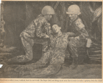 When Finch is killed, Coney suddenly finds he can't walk. The major (left) and Mingo must carry him in order to make a getaway from the island