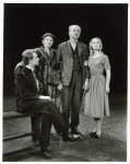 Alfred Lunt, Ken Walken, Daphne Newton and Marla Adams in the stage production The Visit