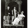 Lynn Fontanne and two unidentified actors in the stage production The Visit