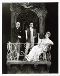 Lynn Fontanne and two unidentified actors in the stage production The Visit