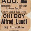 Poster for August 2, 1910 stage production Oh! Boy starring Alfred Lunt.