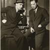 Unidentified actor and Luther Adler in the stage production Golden Boy