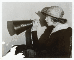 Publicity photo of Lillian Gish directing the silent motion picture Remodeling Her Husband
