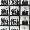 Contact sheet from Cambridge Circus with Tim Brooke-Taylor (also in stand alone portrait shots), David Hatch, Jean Hart, Bill Oddie, and John Cleese.