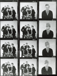 Contact sheet from Cambridge Circus with Tim Brooke-Taylor (also in stand alone portrait shots), David Hatch, Jean Hart, Bill Oddie, and John Cleese.