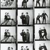 Contact sheet from Cambridge Circus with Tim Brooke-Taylor, David Hatch, Jean Hart, Bill Oddie, and John Cleese.