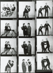 Contact sheet from Cambridge Circus with Tim Brooke-Taylor, David Hatch, Jean Hart, Bill Oddie, and John Cleese.