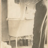 Alfred Lunt doing laundry in Hotel Savoy, Boston